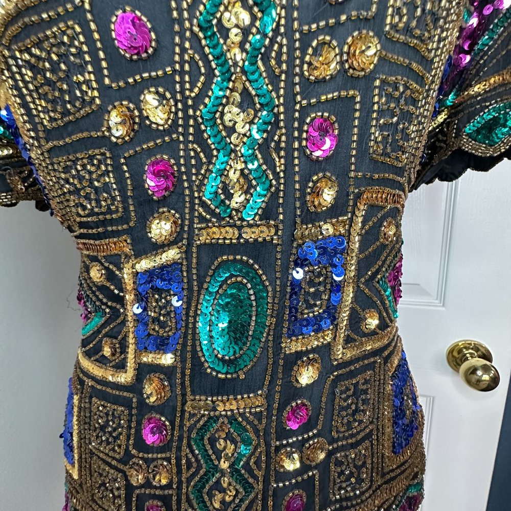 Fancy Blouse : This Bedazzled Fancy Blouse Is Colorful View 2